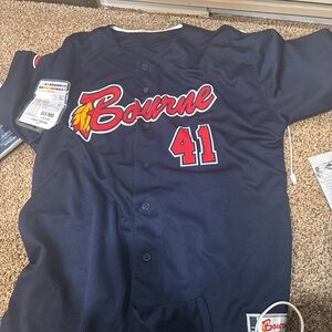 Source Unknown Navy and Red Men's Jersey